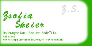 zsofia speier business card